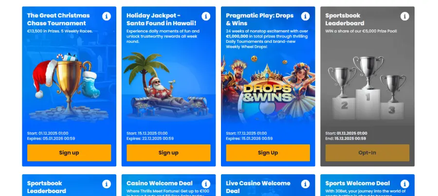30 bet casino